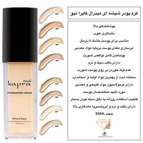 کرم پودر شیشه ای مینرال کاپرا نیو